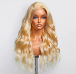 Hidden Passion Creations 16-30 Inch Pre-Plucked 13"x4" #613 Body Wave Lace Frontal Wig – 150% Density, 100% Human Hair