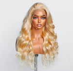 Hidden Passion Creations 16-30 Inch Pre-Plucked 13"x4" #613 Body Wave Lace Frontal Wig – 150% Density, 100% Human Hair