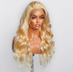 Hidden Passion Creations 16-30 Inch Pre-Plucked 13"x4" #613 Body Wave Lace Frontal Wig – 150% Density, 100% Human Hair