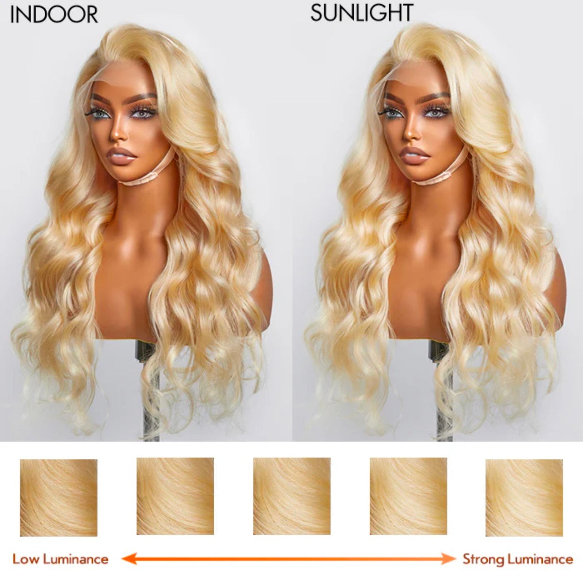 Hidden Passion Creations 16-30 Inch Pre-Plucked 13"x4" #613 Body Wave Lace Frontal Wig – 150% Density, 100% Human Hair